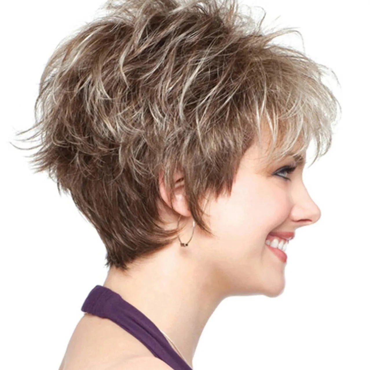 Elisa | Blonde Short Pixie Cut Wavy Synthetic Hair Wig