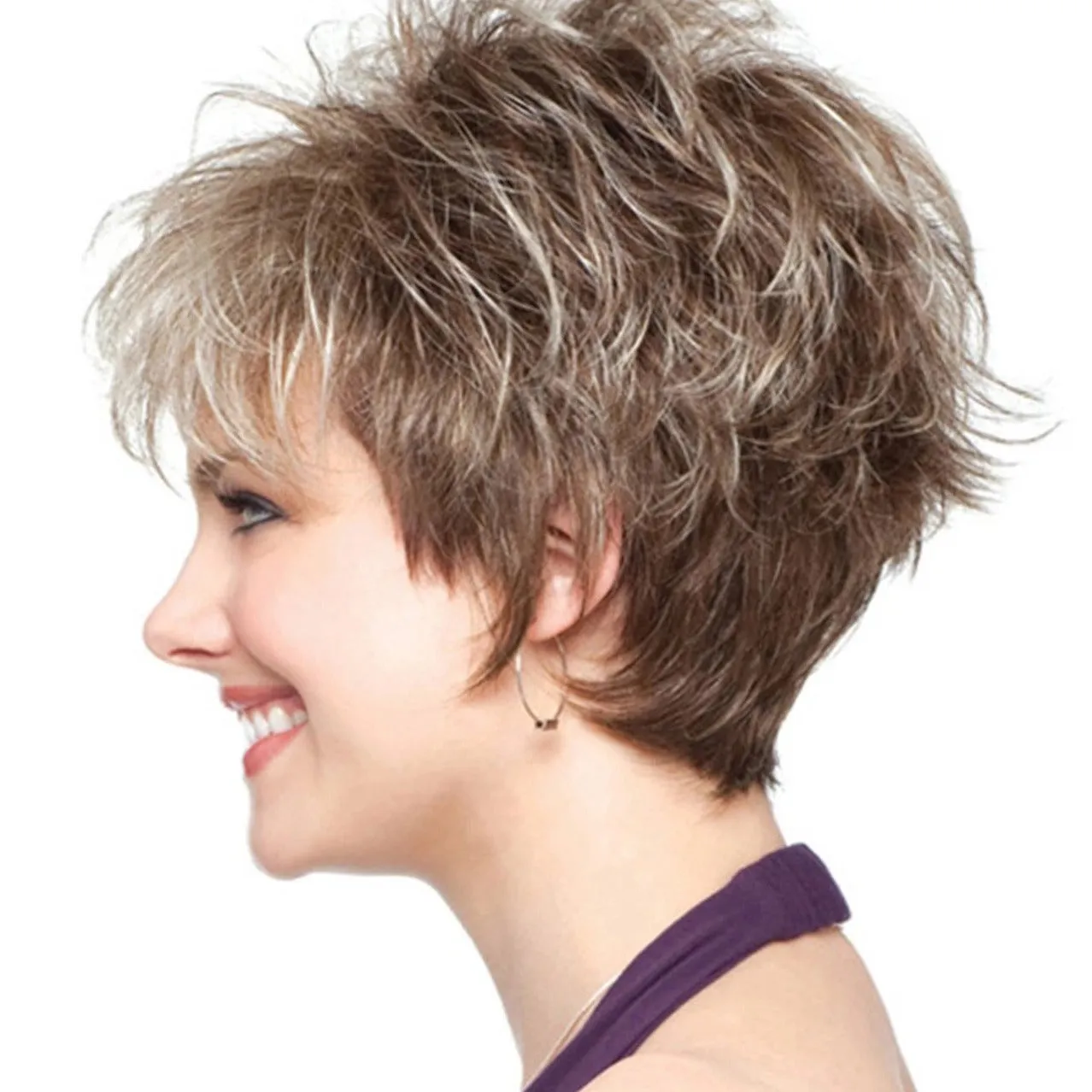 Elisa | Blonde Short Pixie Cut Wavy Synthetic Hair Wig