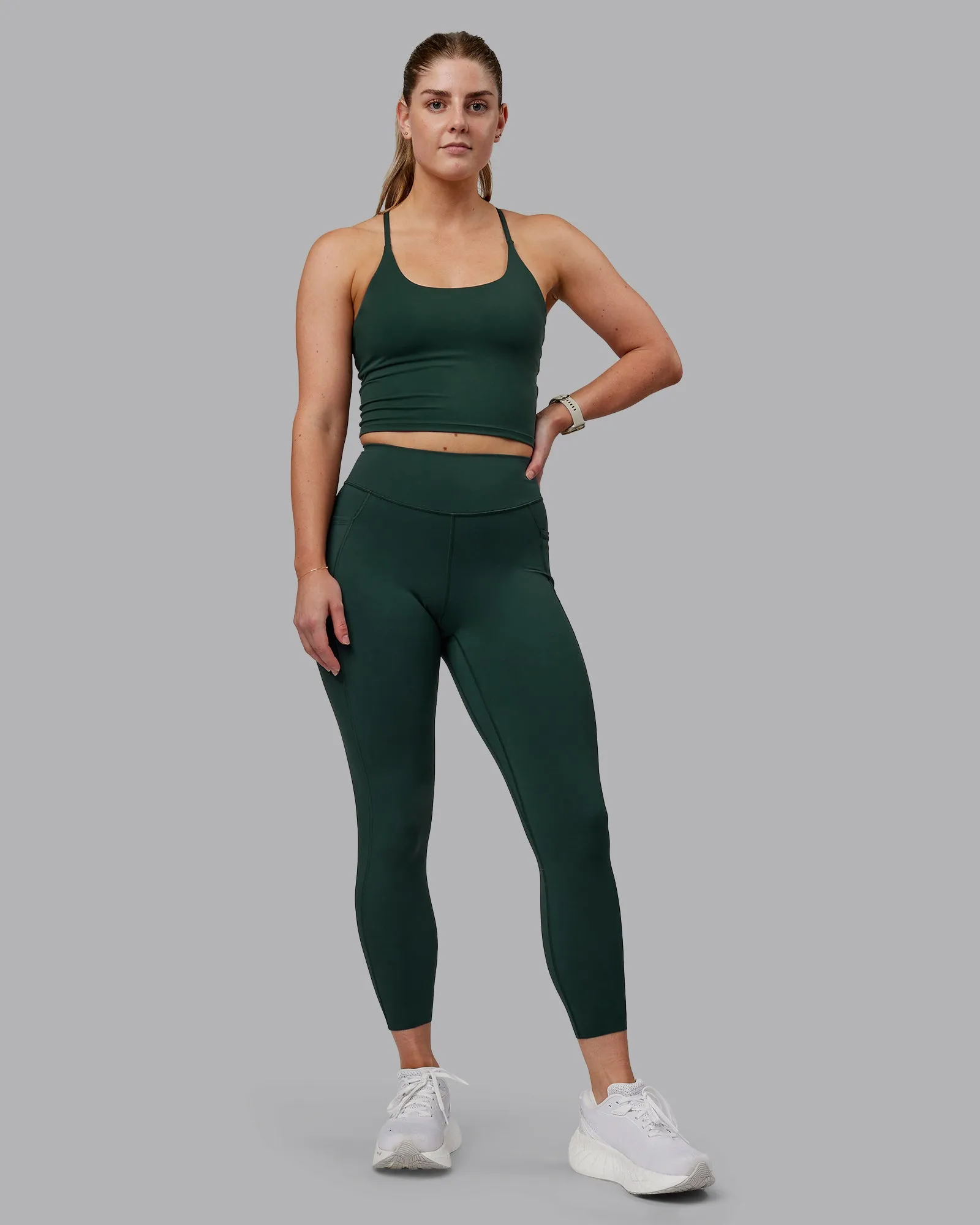 Elite 7/8 Length Leggings - Vital Green