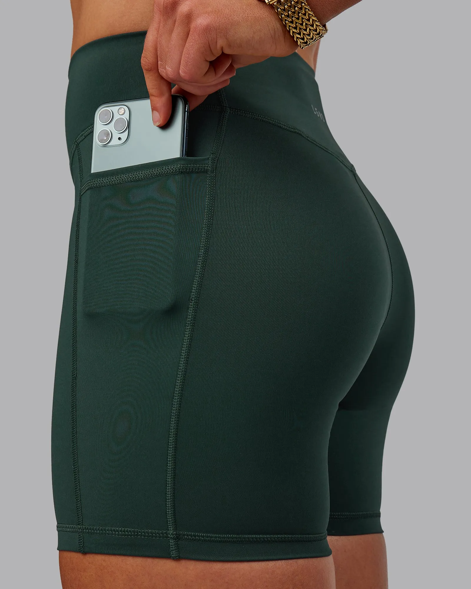 Elite Mid Short Leggings - Vital Green