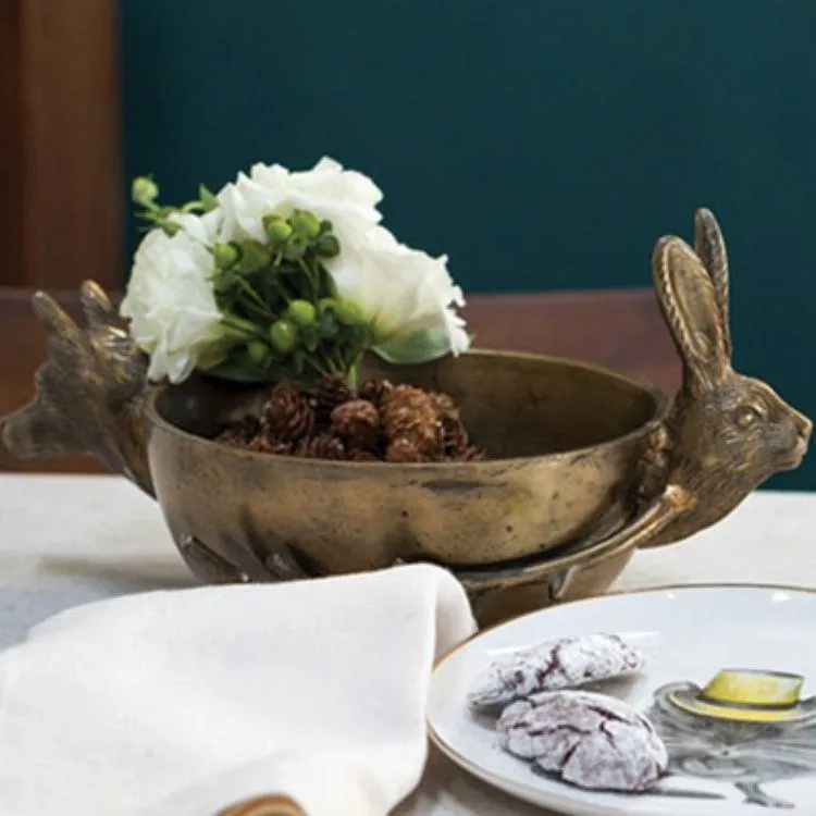 Eloise   Eric Metal Figurine Handle Bowl