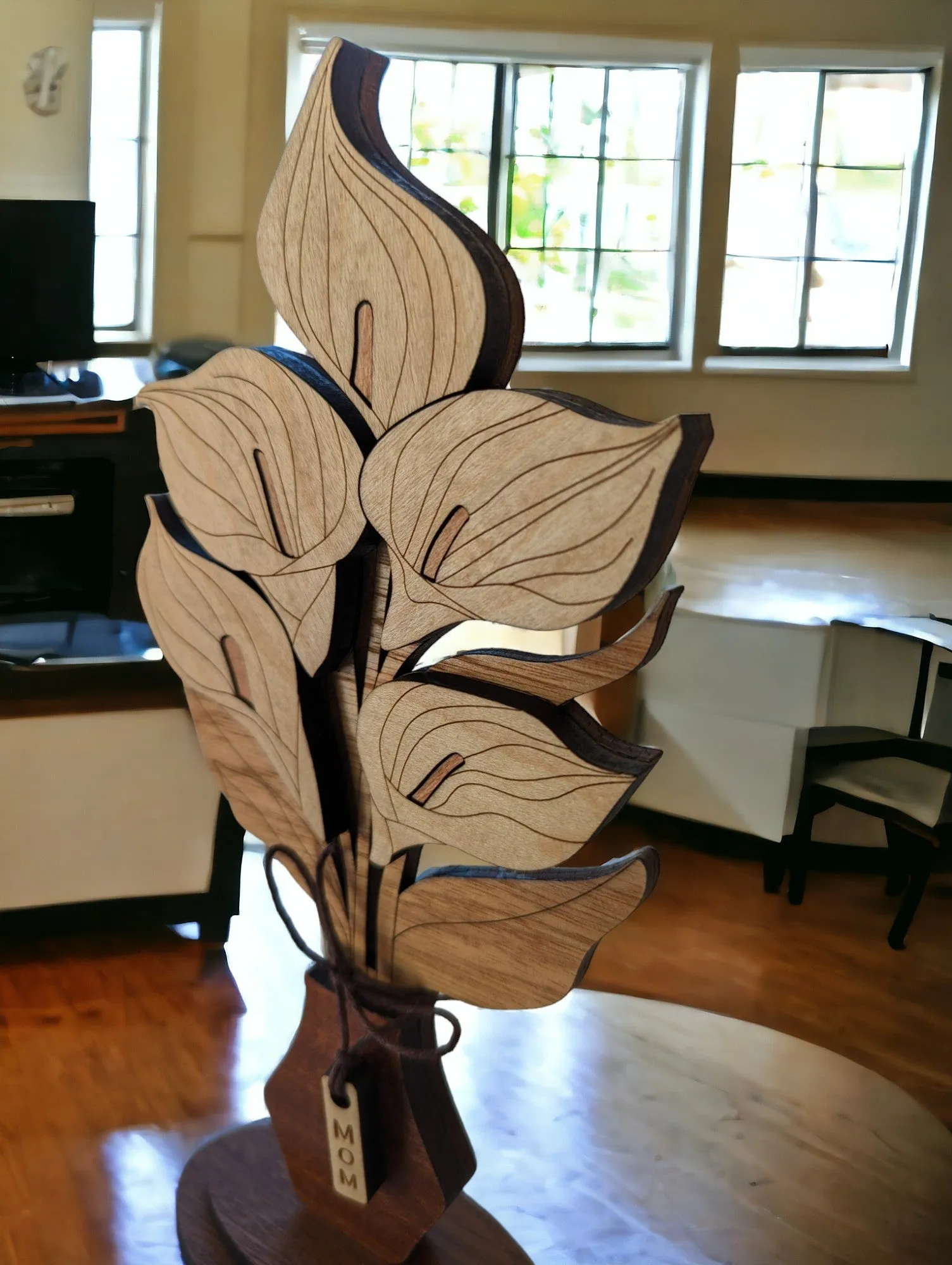 Everlasting Blooms: Handcrafted Wooden Floral Bouquets with personalization options