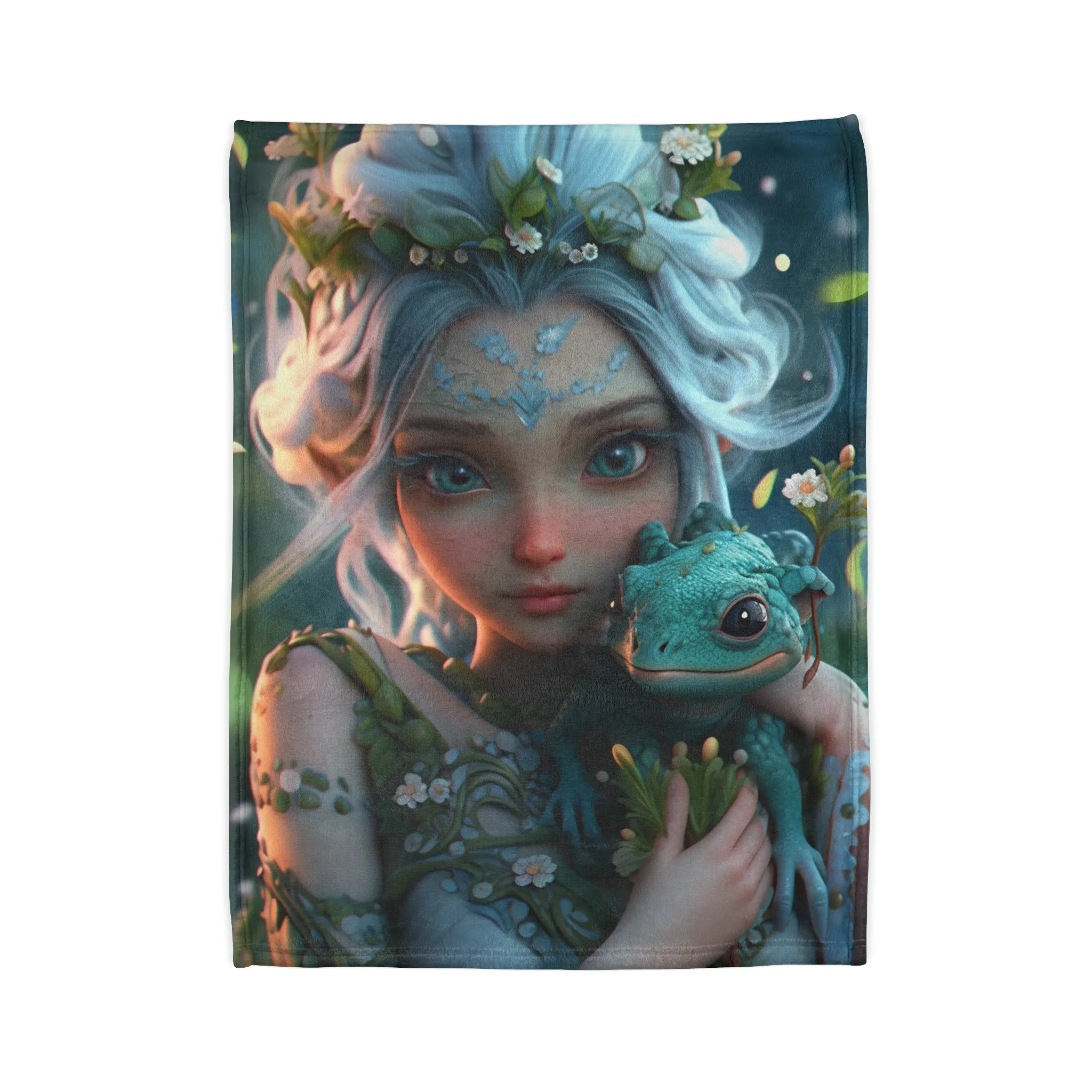 Fae land Companion Liz  Polyester BlanketSoft Polyester Blanket