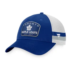 Fanatics Fundamental Structured Trucker w/Stripes Hat - Toronto Maple Leafs