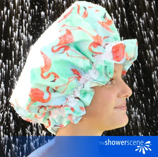 Flaunt Your Flamingos - Shower Cap / Shower Hat