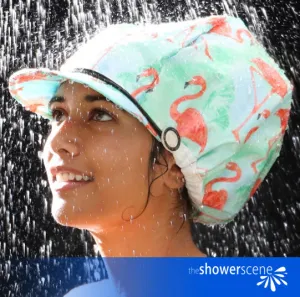 Flaunt Your Flamingos - Shower Cap / Shower Hat