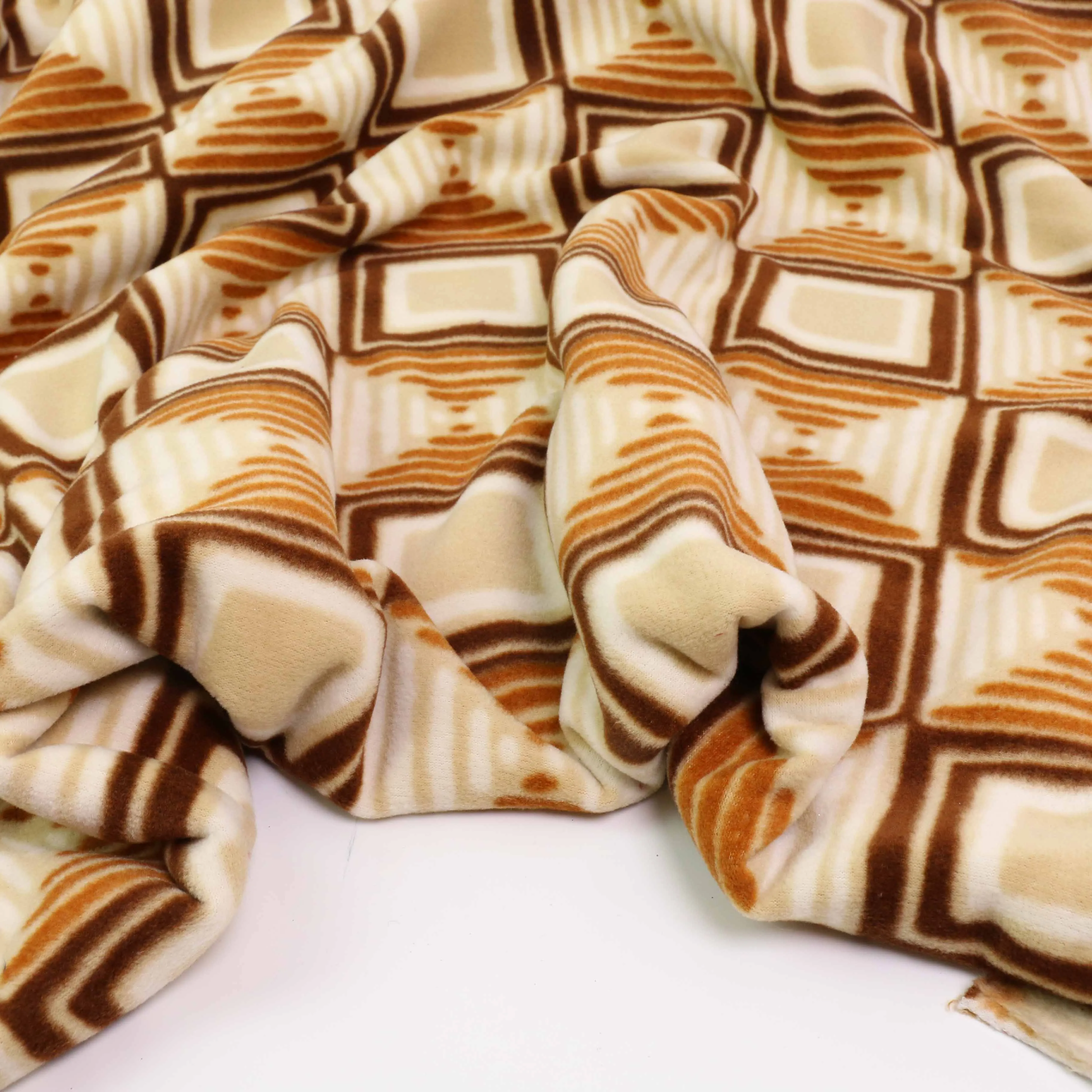 Fleece Fabric - Beige, beige