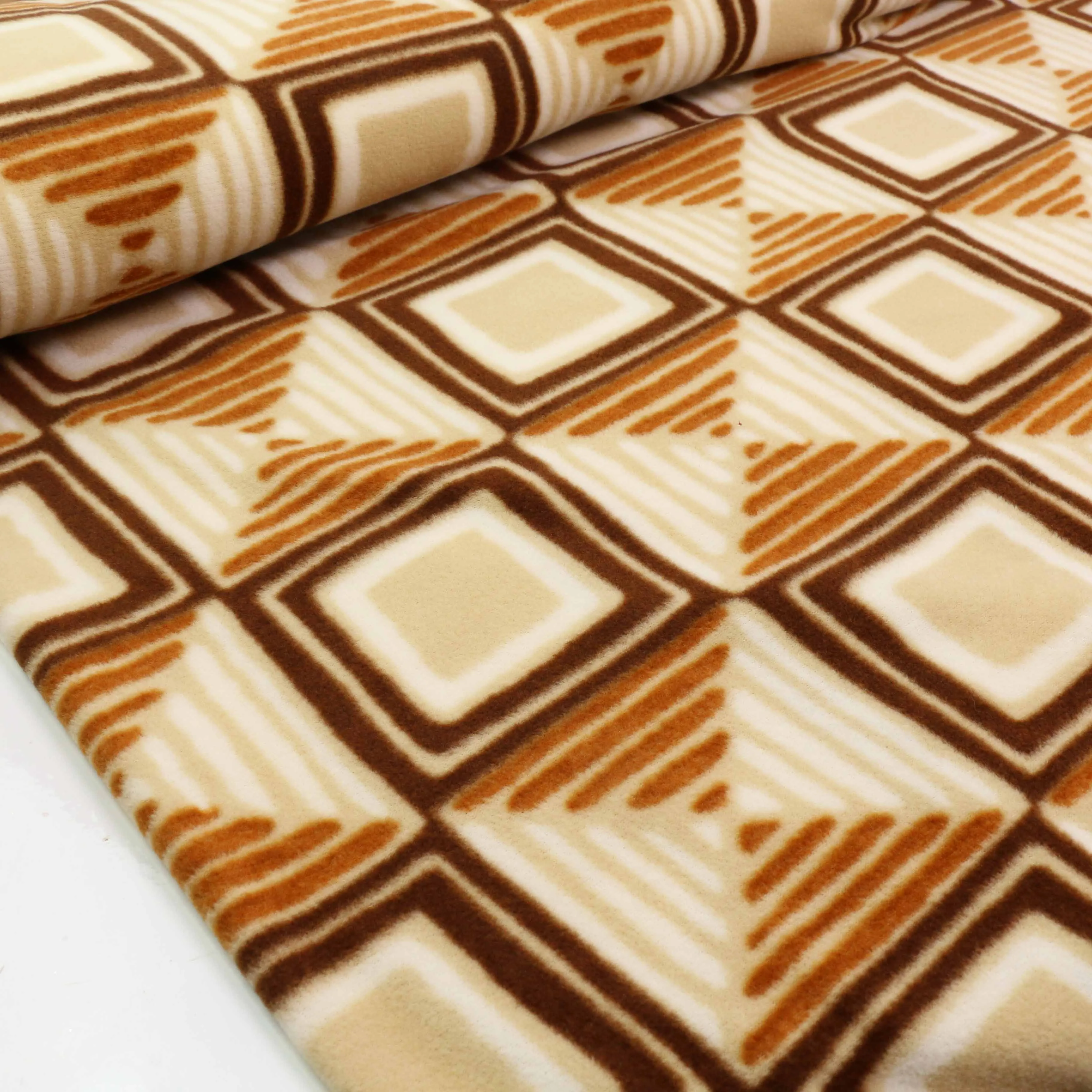Fleece Fabric - Beige, beige