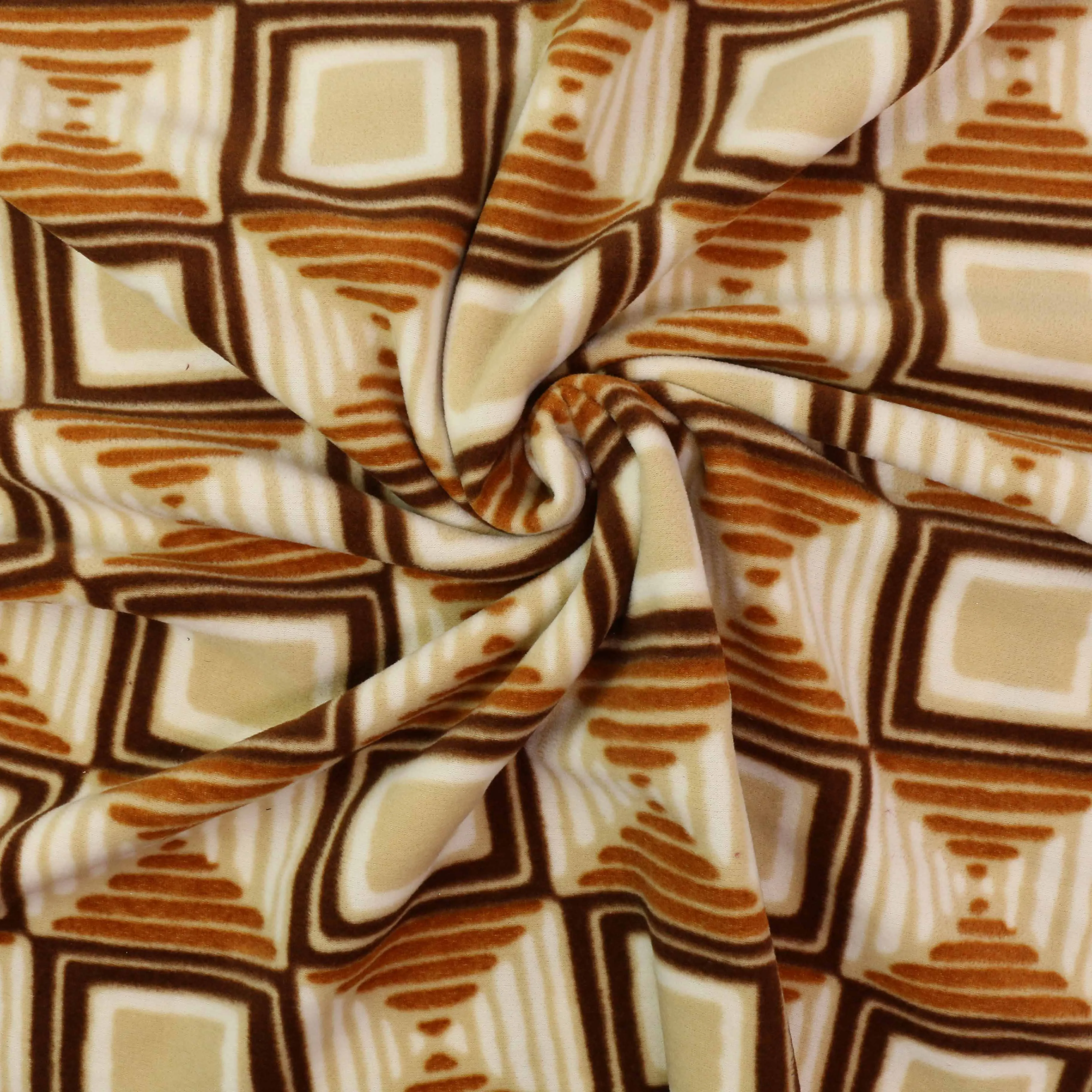 Fleece Fabric - Beige, beige