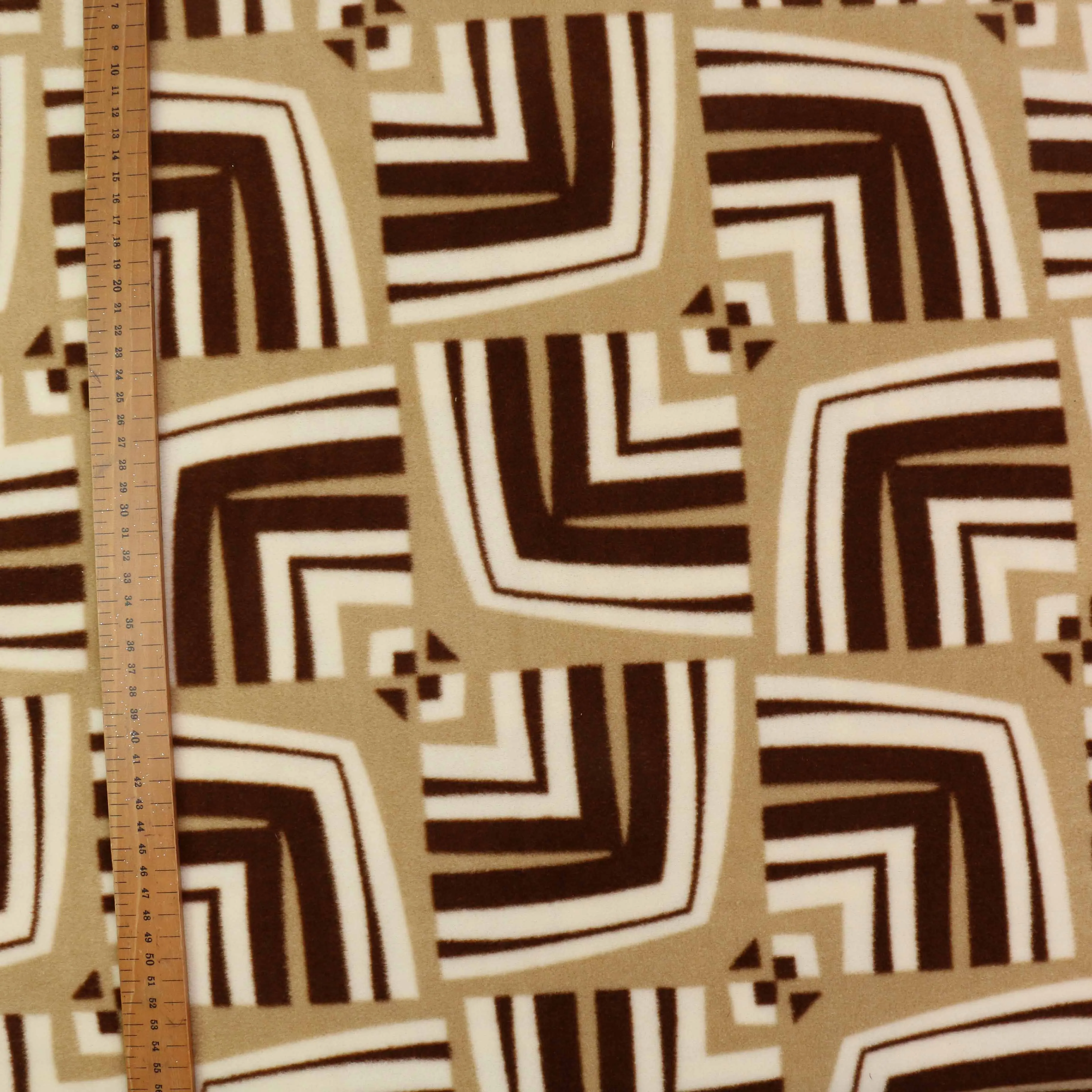 Fleece Fabric - Beige, beige