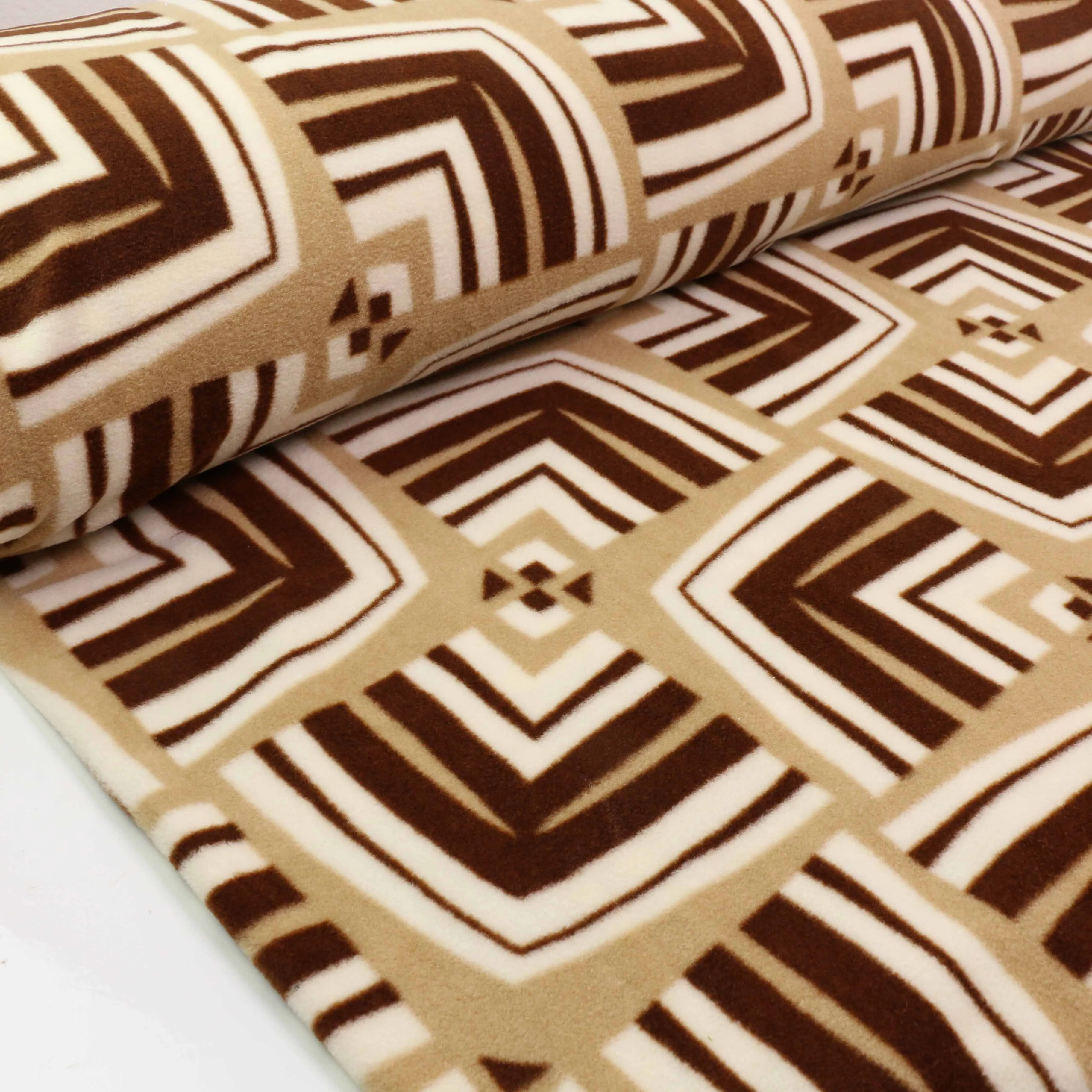 Fleece Fabric - Beige, beige