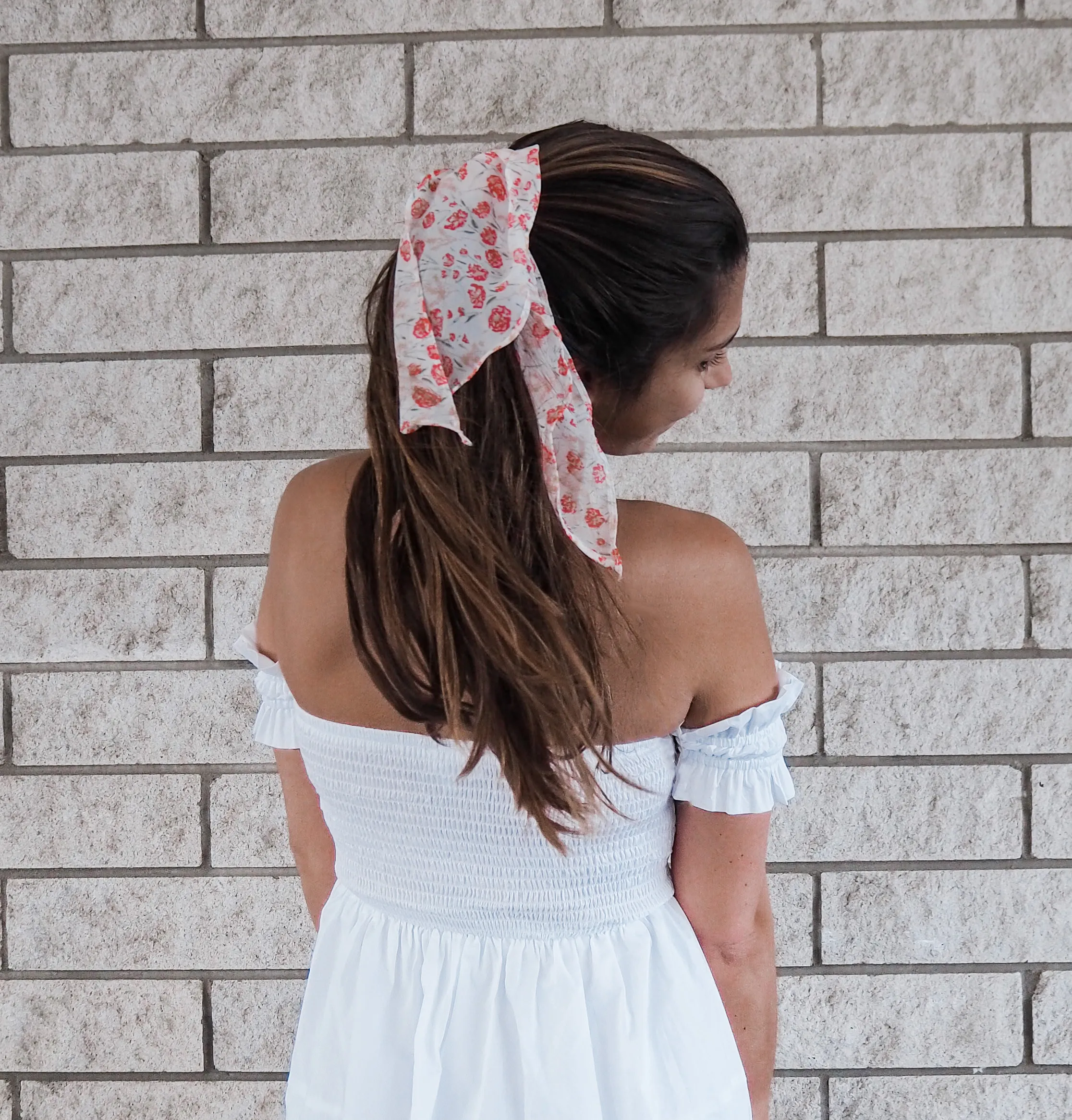 Floral Collection Peony Hair Scarf