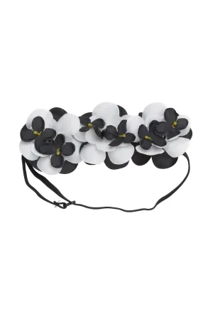 Floral Crown Baby - Black/White