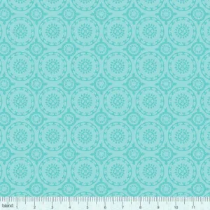 Flower Crown Blue, Flutter & Float Collection by Ana Davis for Blend Fabrics
