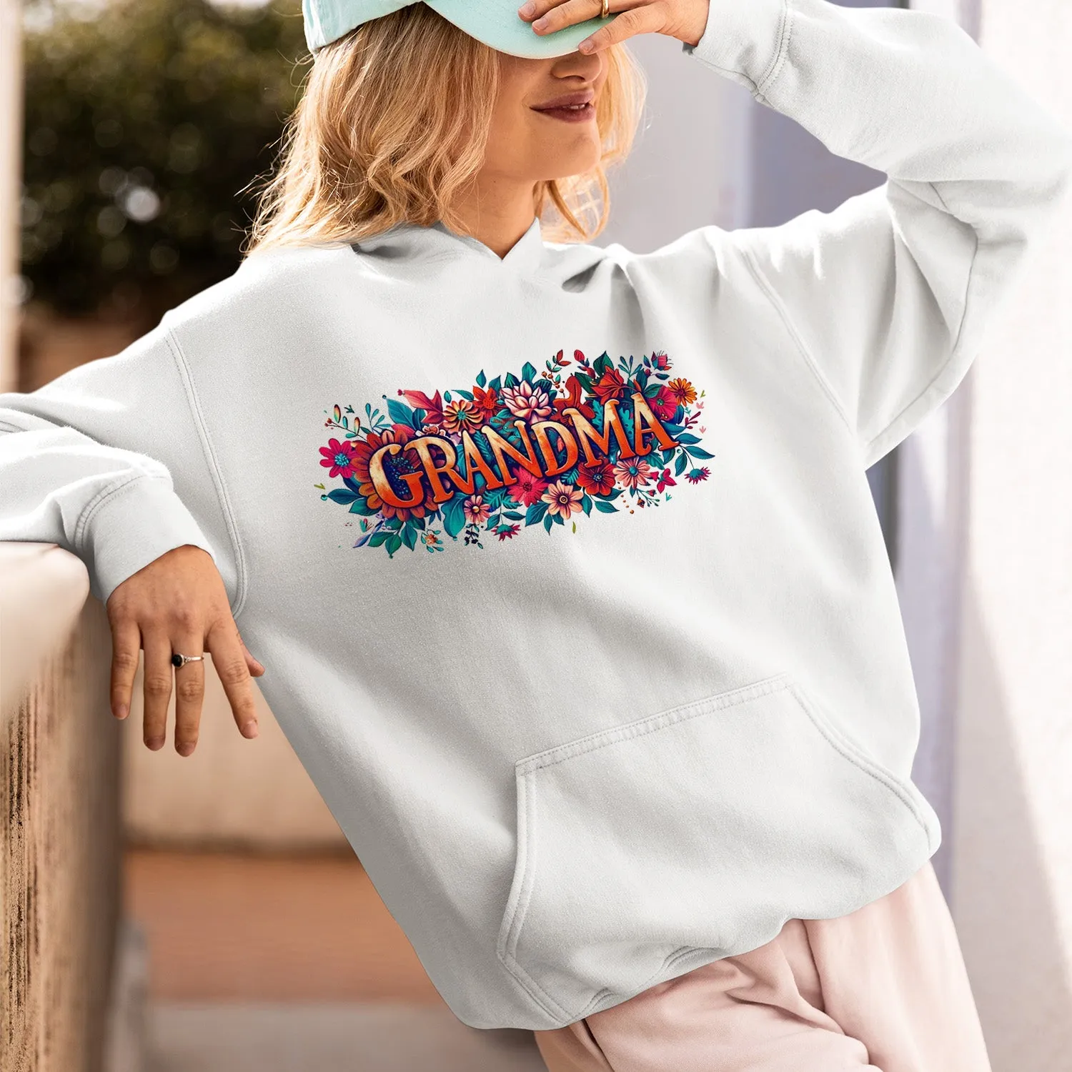 Flowers Grandma T-Shirt, Celebrate Mom, Nana Shirt, Floral Grandma Hoodie, Grandma Shirt, Mother's Day Gift For Grandma, Happy Mother's Day