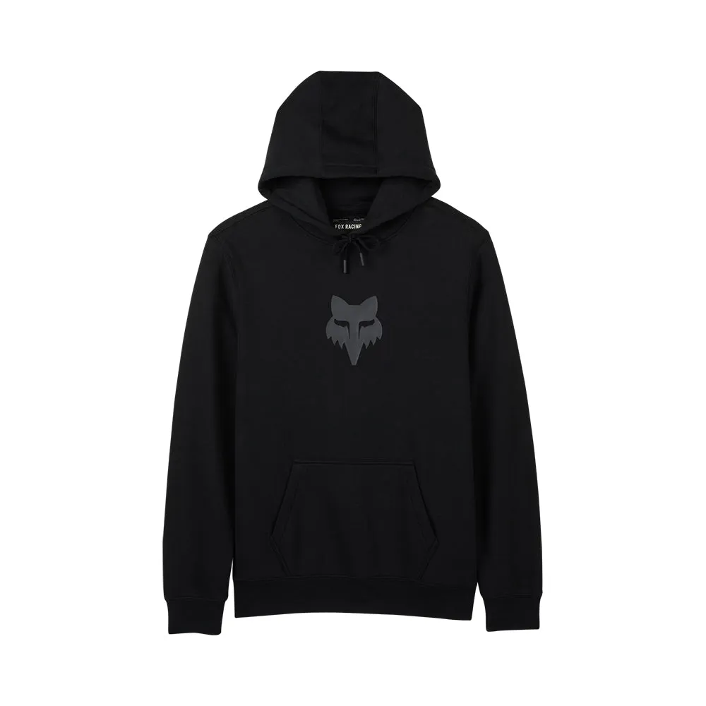 Fox Head Fleece Pullover Hoody - Black/Black