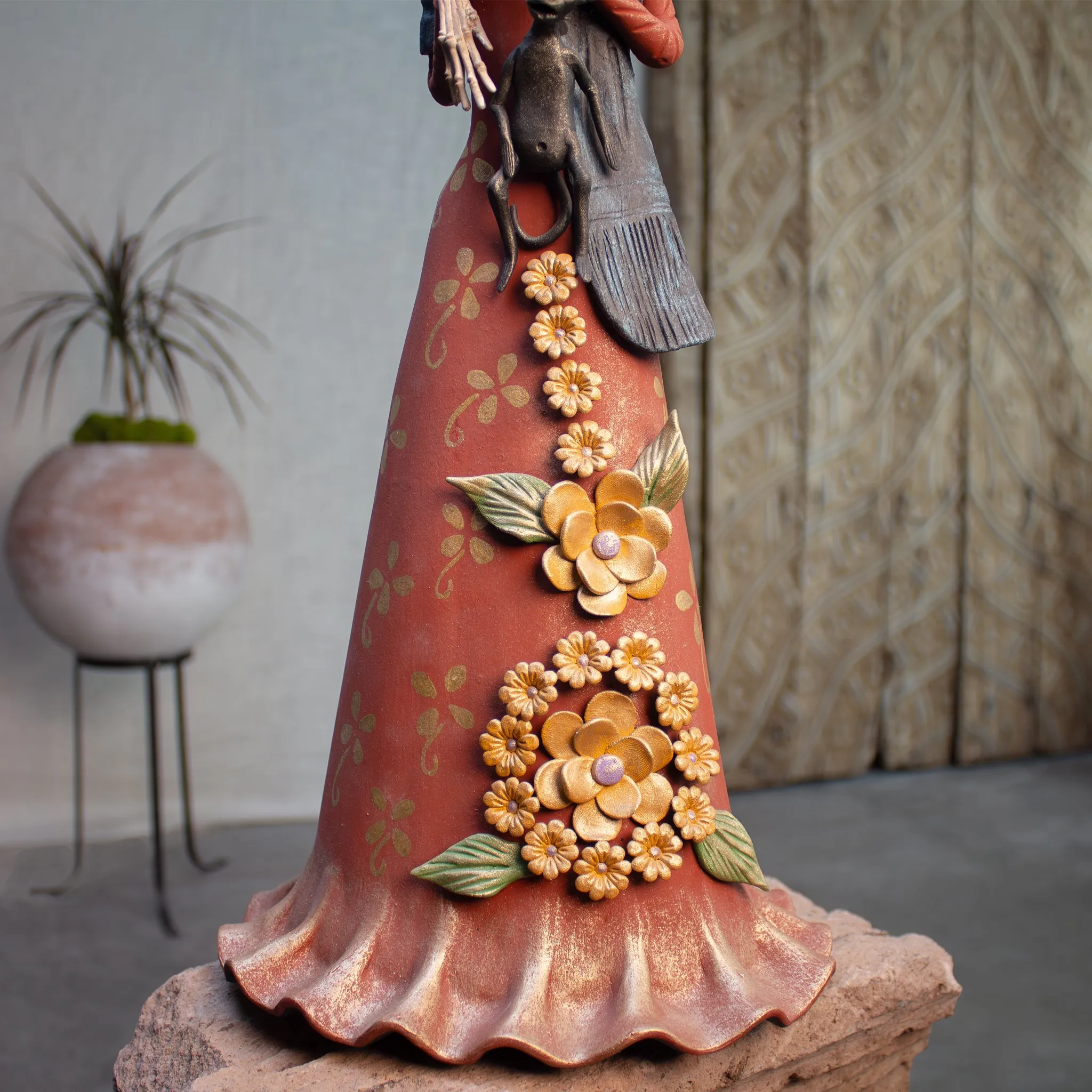 Frida Campesina Catrina | Hand Sculpted Catrina Figure