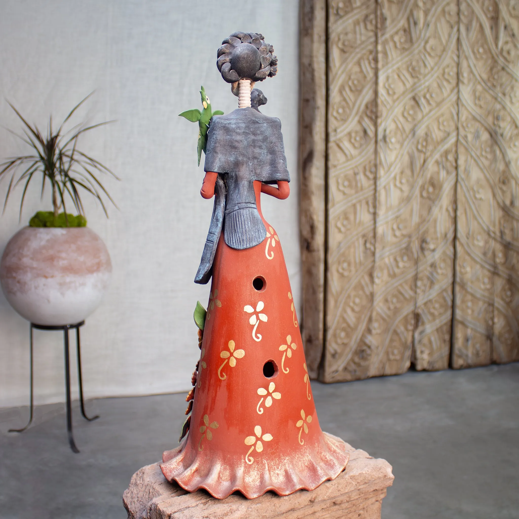 Frida Campesina Catrina | Hand Sculpted Catrina Figure