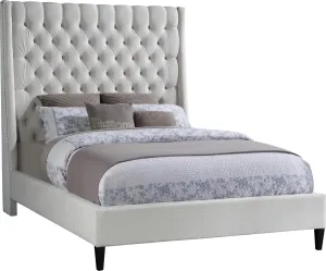 Fritz Cream Velvet Full Bed