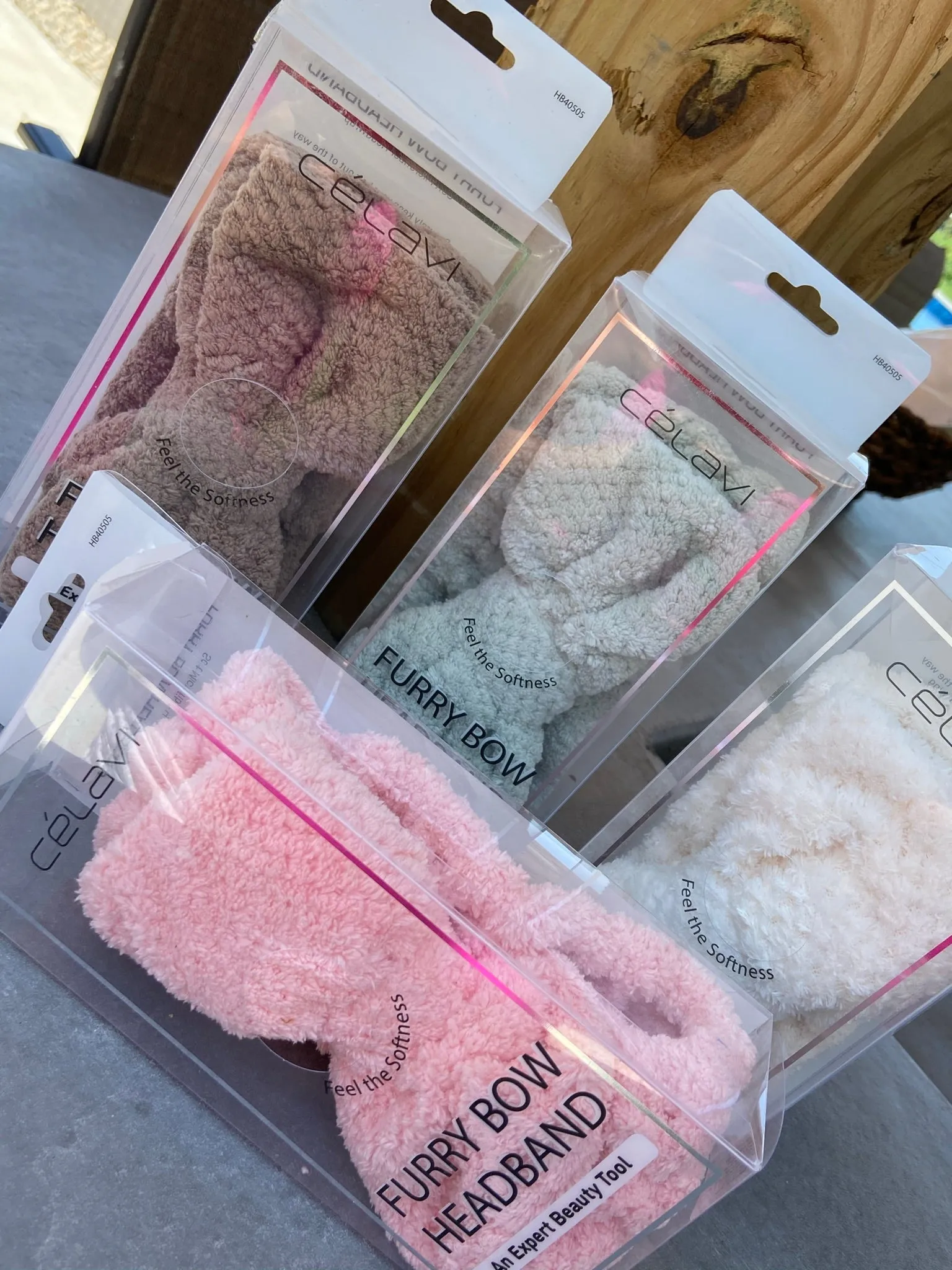 Furry Bow Headband