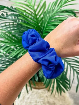 Game Day Solid Scrunchie - Blue