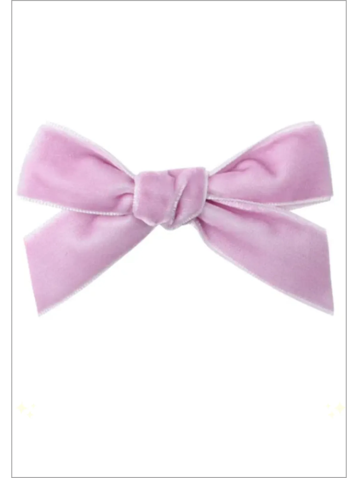 Girls Vivacious Velvet 2 Piece Hair Bows Clips