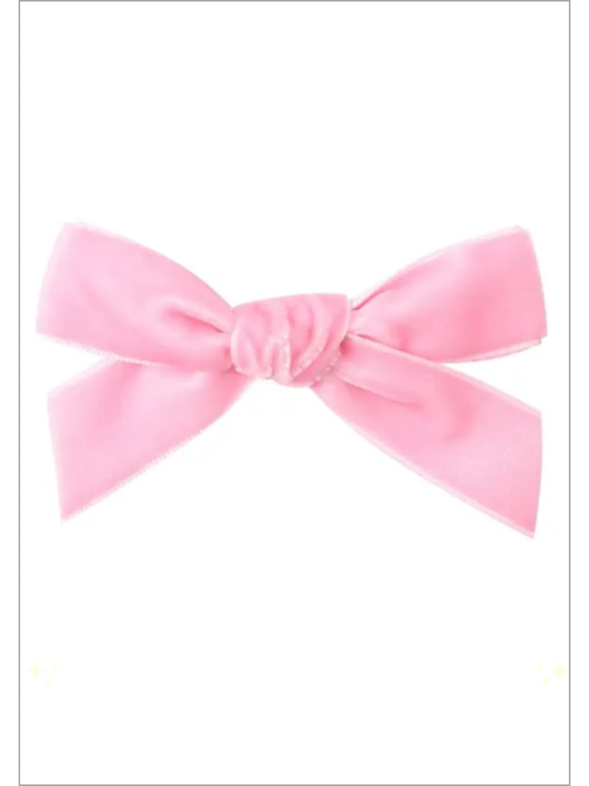 Girls Vivacious Velvet 2 Piece Hair Bows Clips