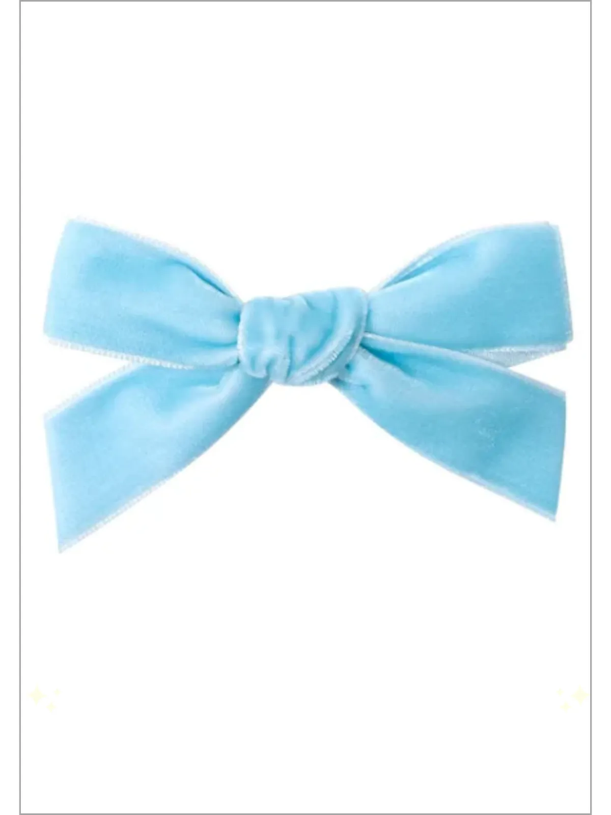 Girls Vivacious Velvet 2 Piece Hair Bows Clips