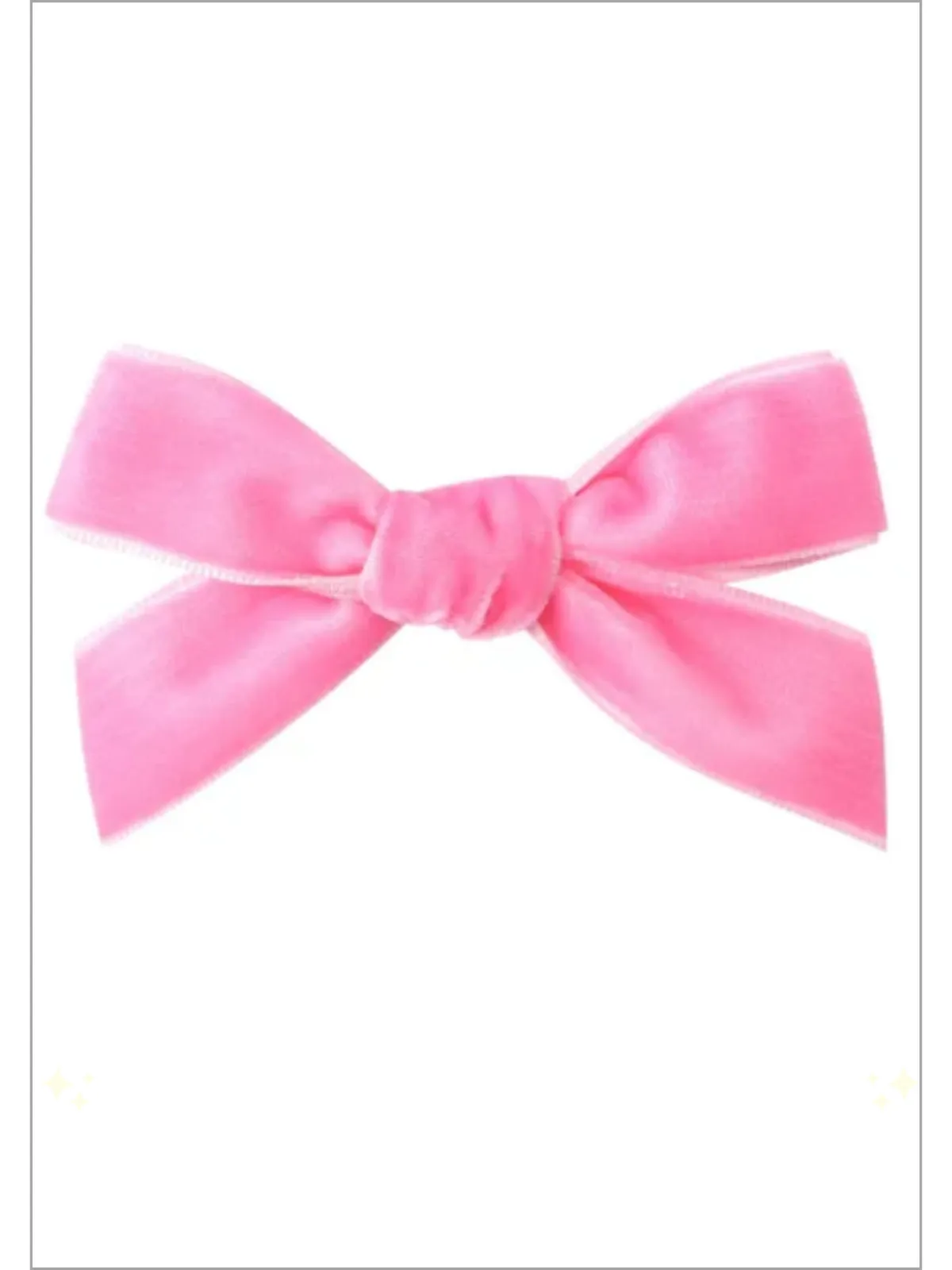 Girls Vivacious Velvet 2 Piece Hair Bows Clips
