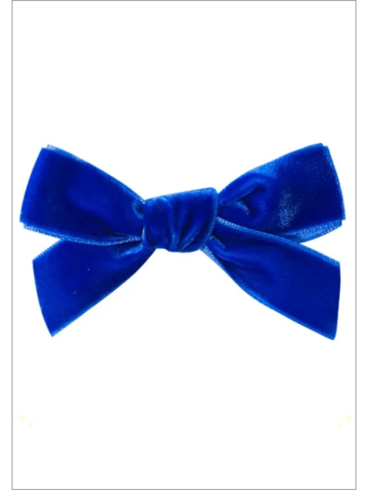 Girls Vivacious Velvet 2 Piece Hair Bows Clips