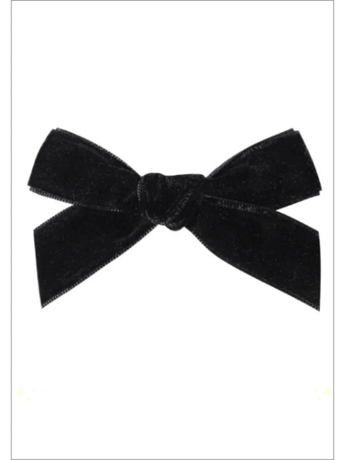 Girls Vivacious Velvet 2 Piece Hair Bows Clips