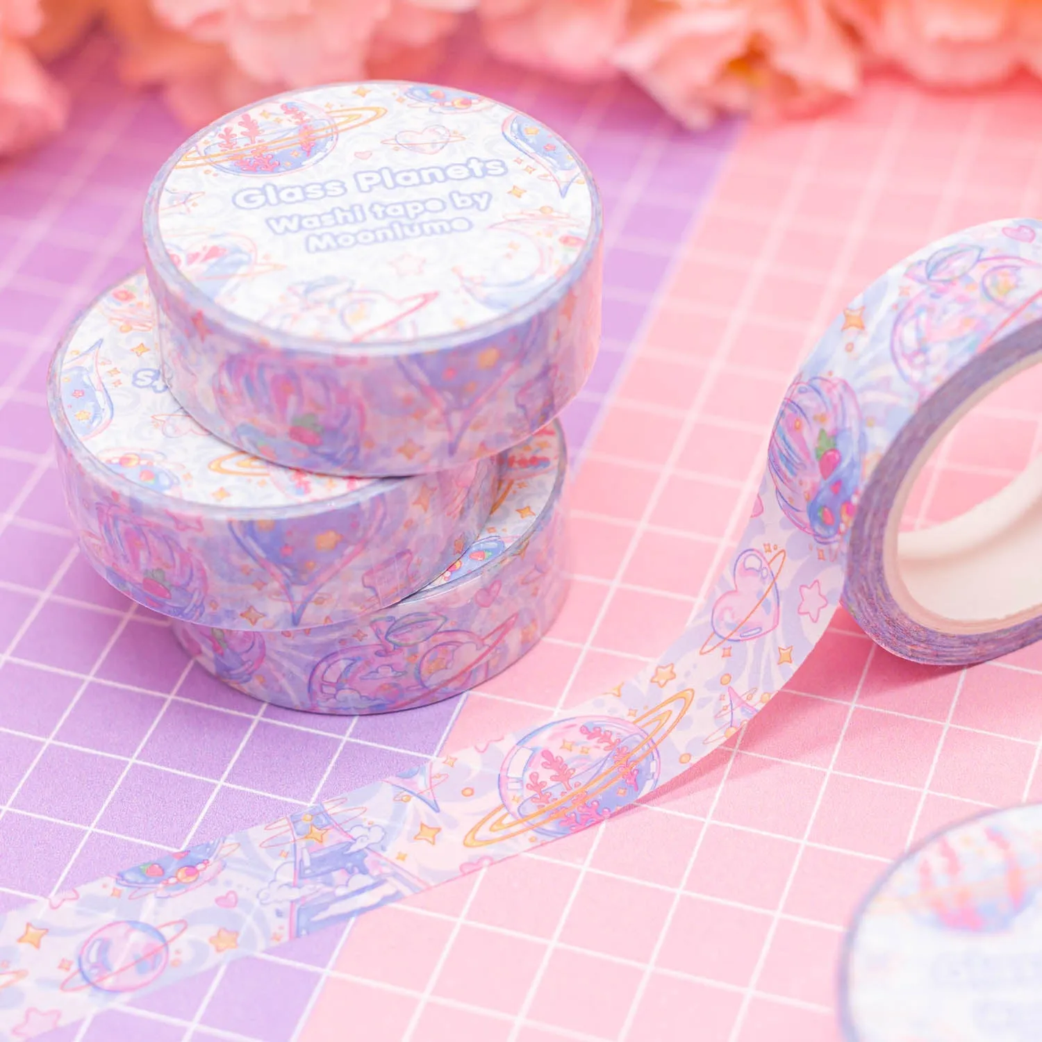 Glass Planets - washi tape