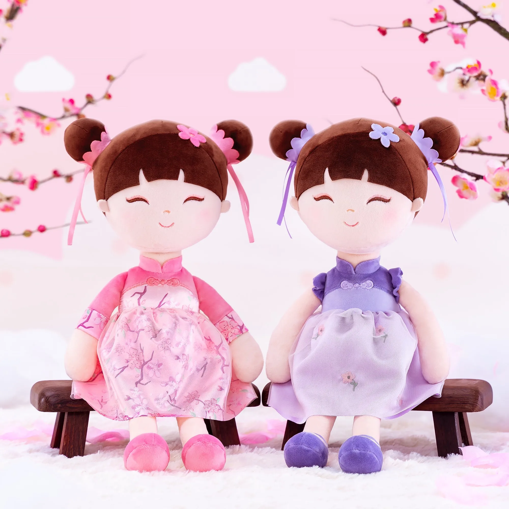 Gloveleya 16-inch Personalized Chinese Traditional Dolls Crape Myrtle