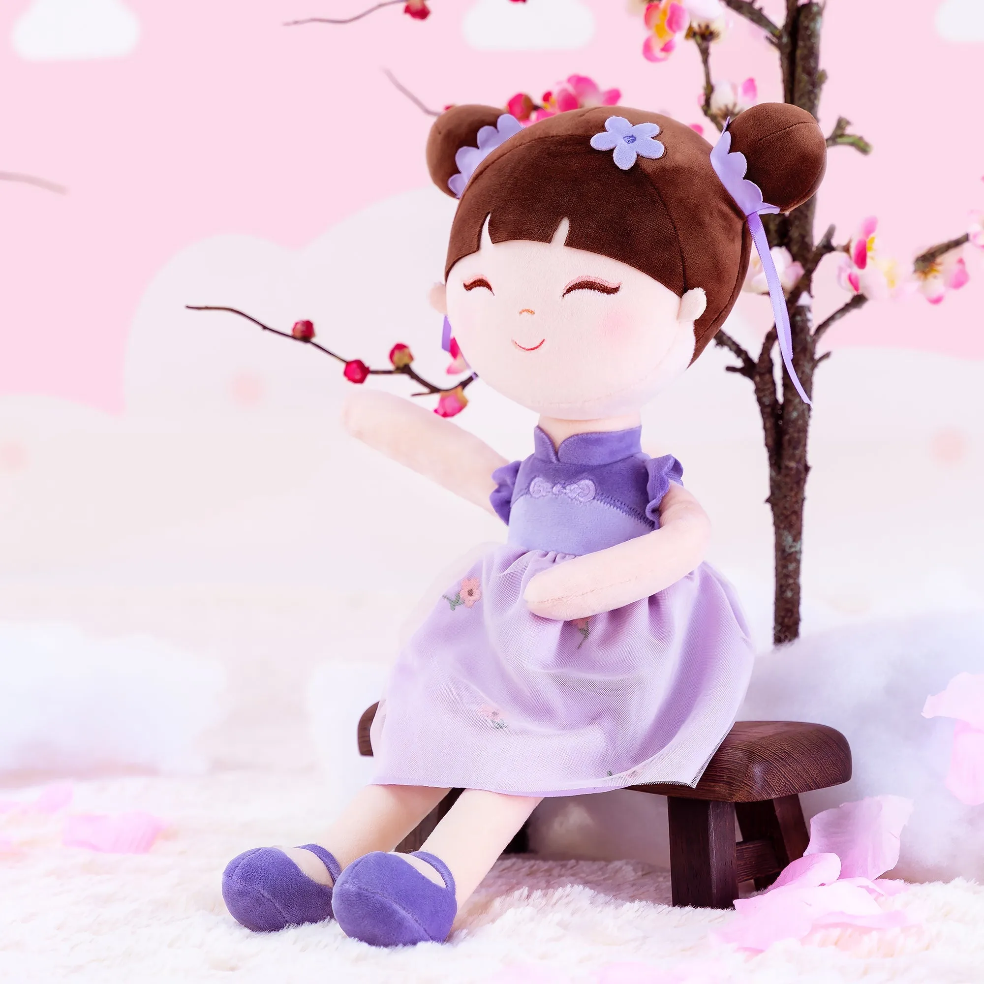 Gloveleya 16-inch Personalized Chinese Traditional Dolls Crape Myrtle