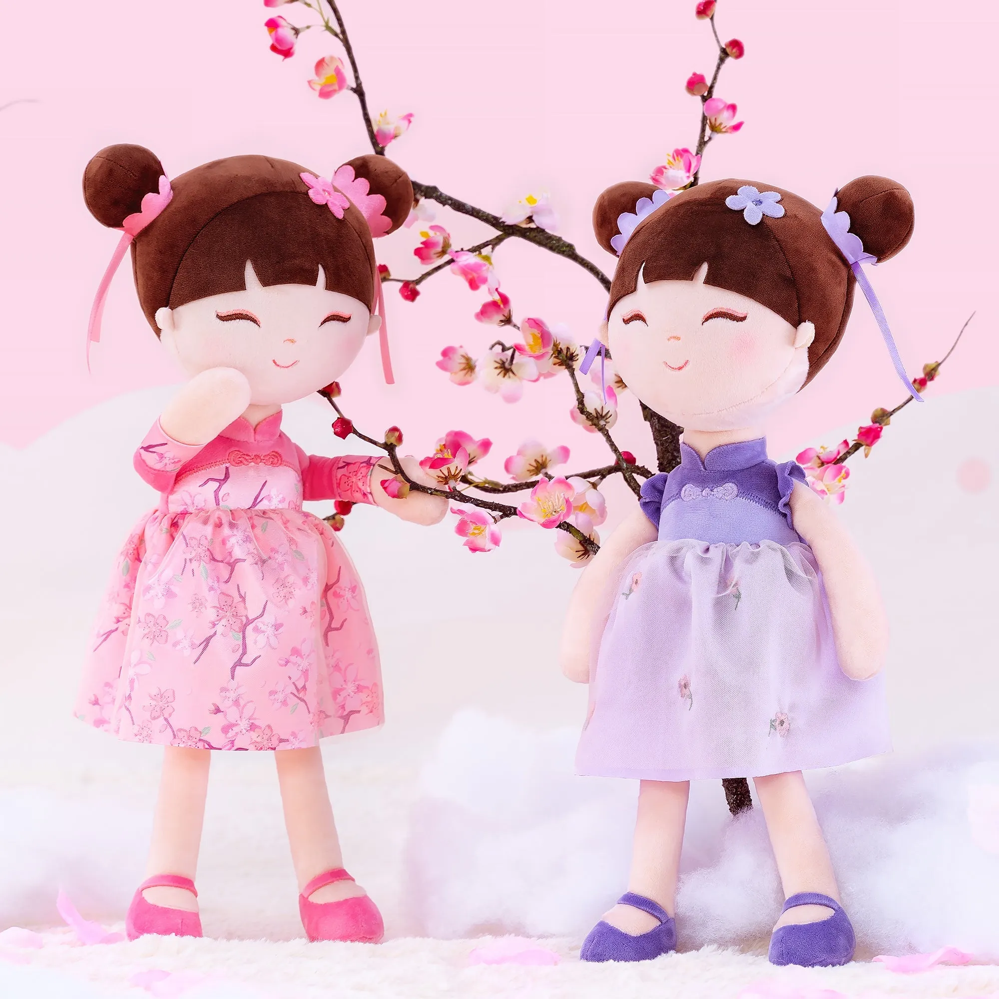 Gloveleya 16-inch Personalized Chinese Traditional Dolls Crape Myrtle