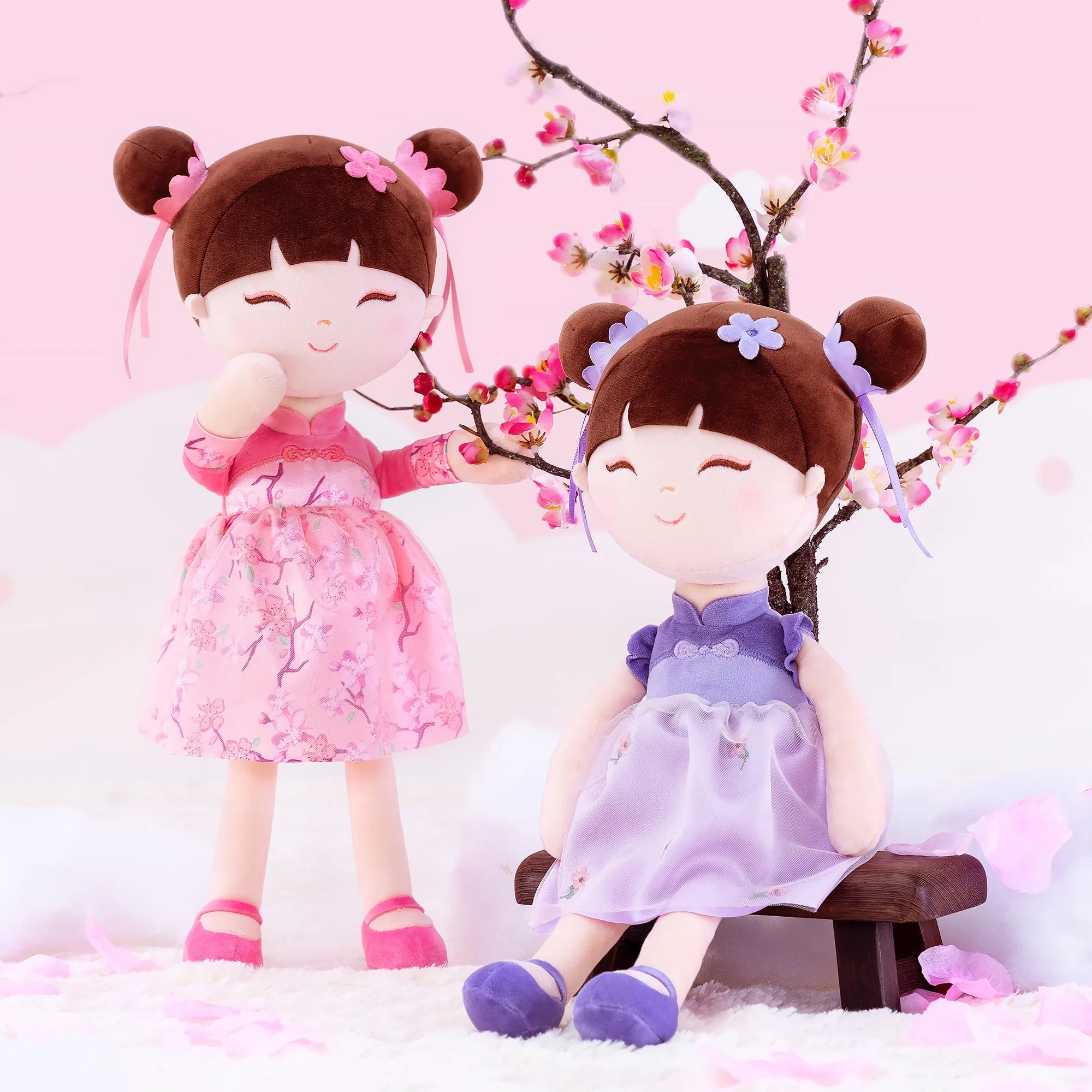 Gloveleya 16-inch Personalized Chinese Traditional Dolls Crape Myrtle