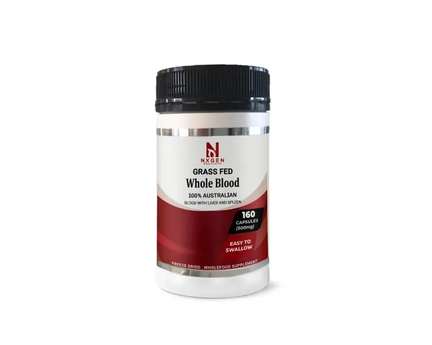 Grass Fed Whole Blood Capsules - 160 capsules