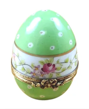 Green Egg with Flowers