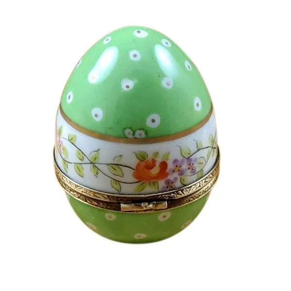 Green Egg with Flowers