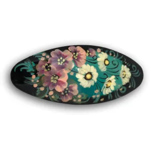 Hair Clip Hand Painted in Ukraine