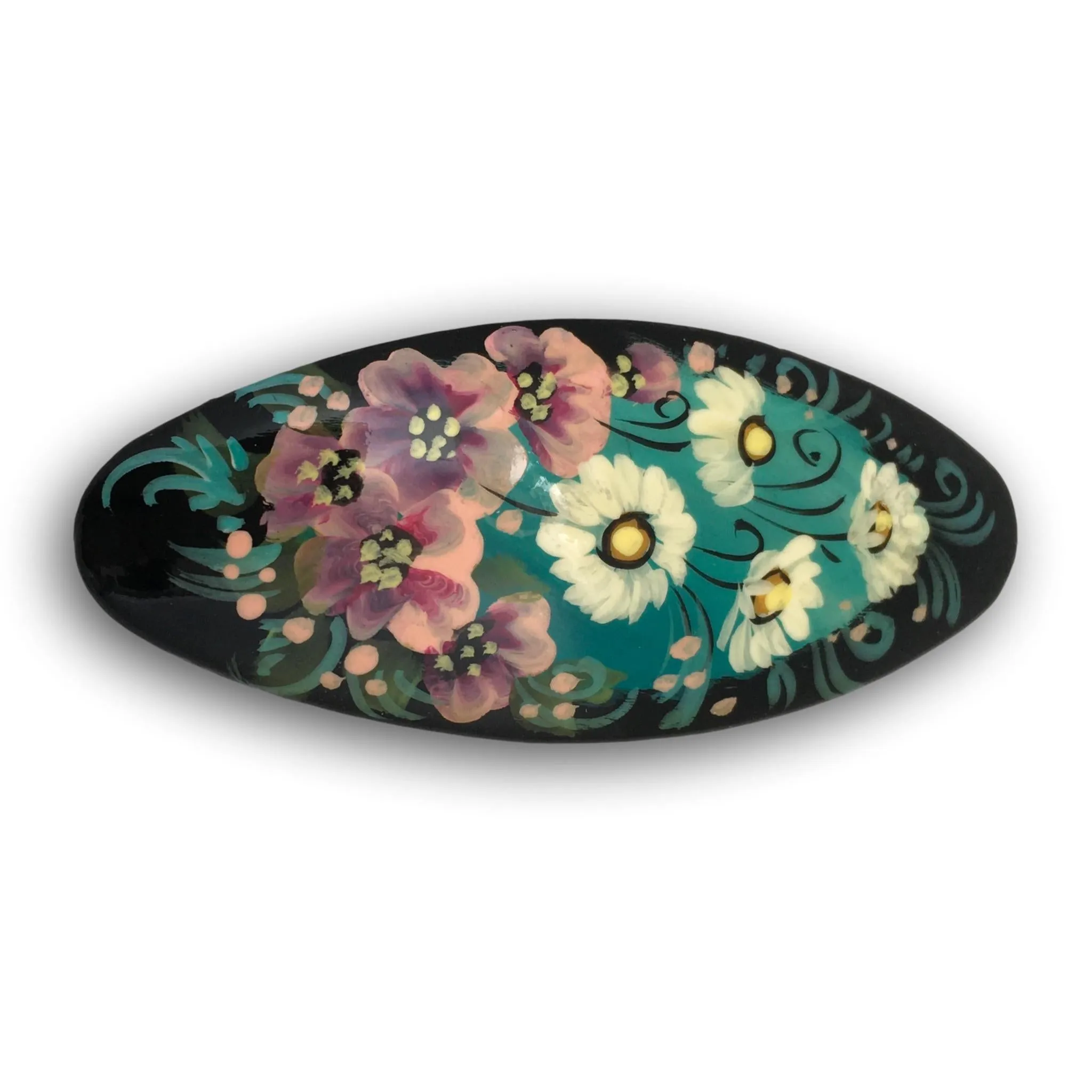 Hair Clip Hand Painted in Ukraine