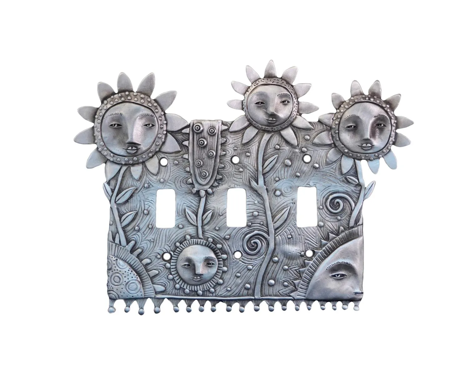 Happy Flowers Triple Switchplate