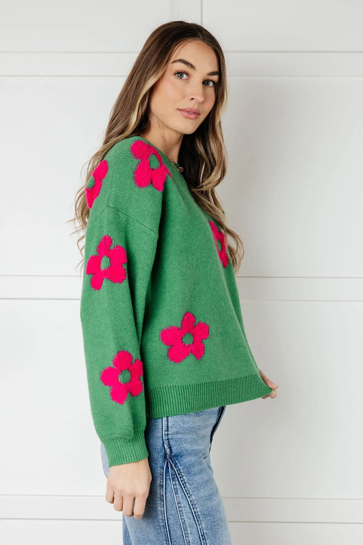 Hazel Blues® |  Follow Your Heart Drop Shoulder Sweater