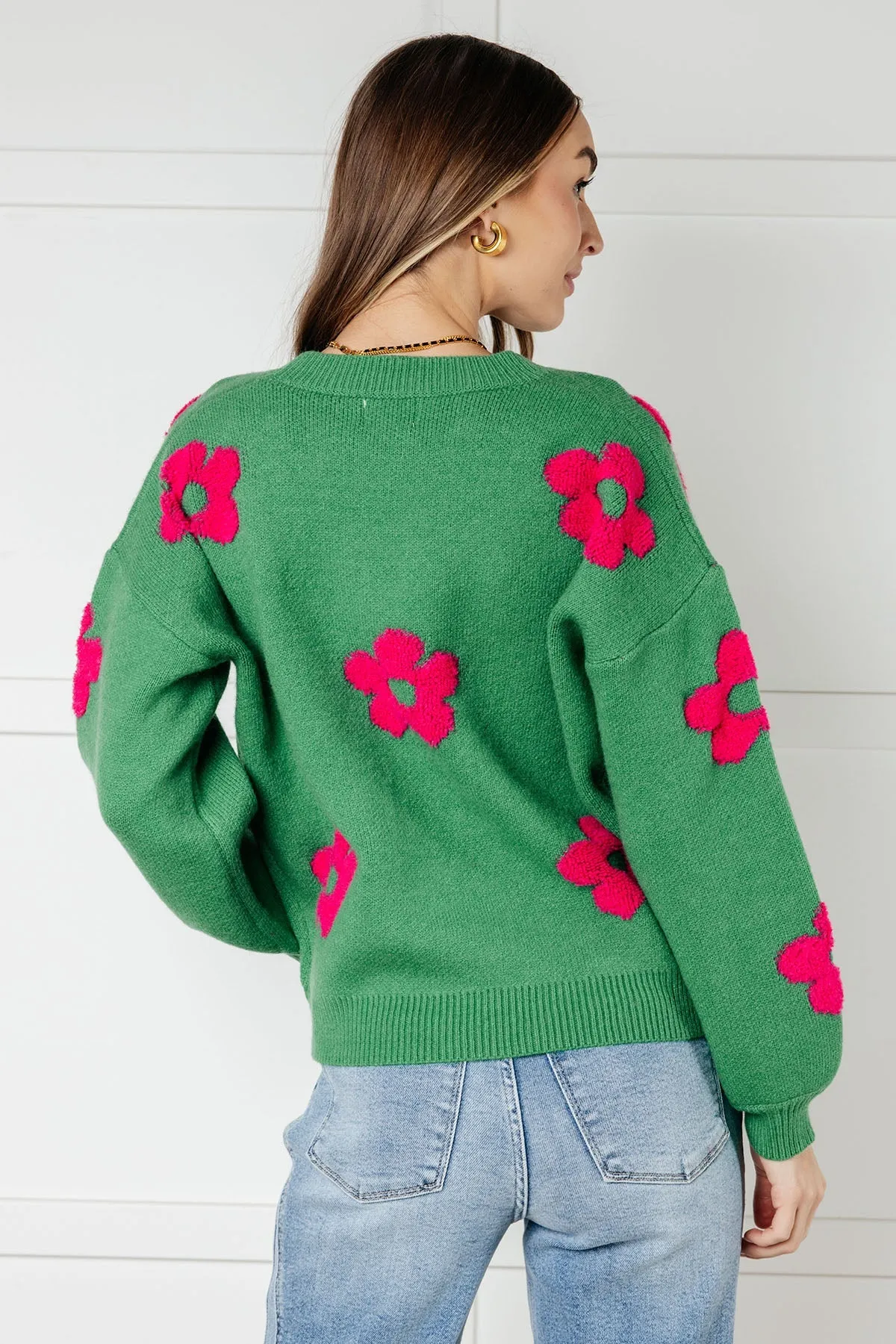 Hazel Blues® |  Follow Your Heart Drop Shoulder Sweater