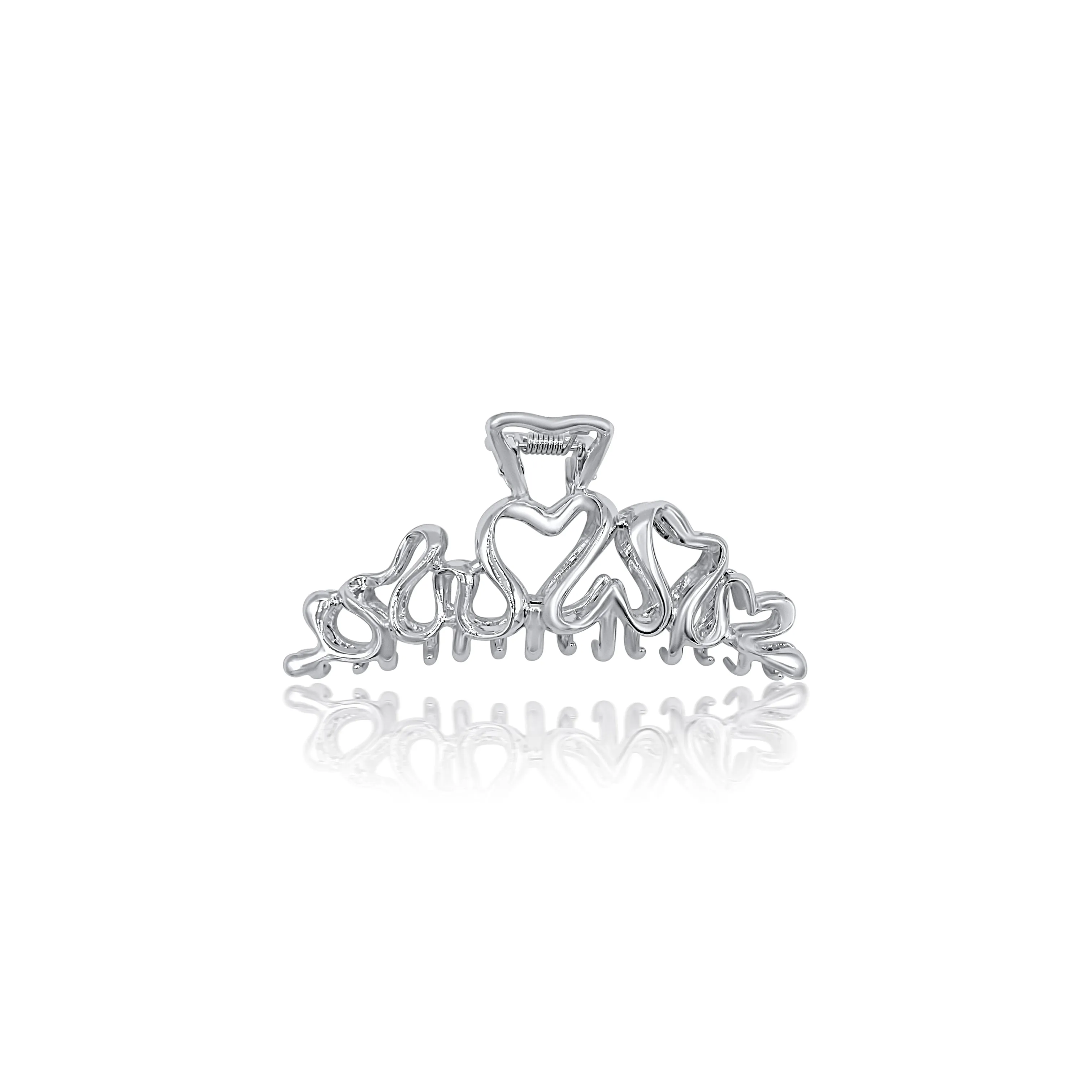 Heart Squiggle Claw Clip