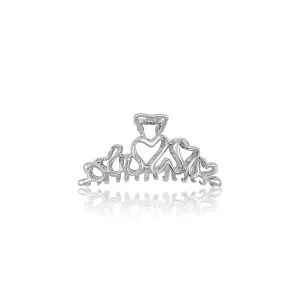Heart Squiggle Claw Clip