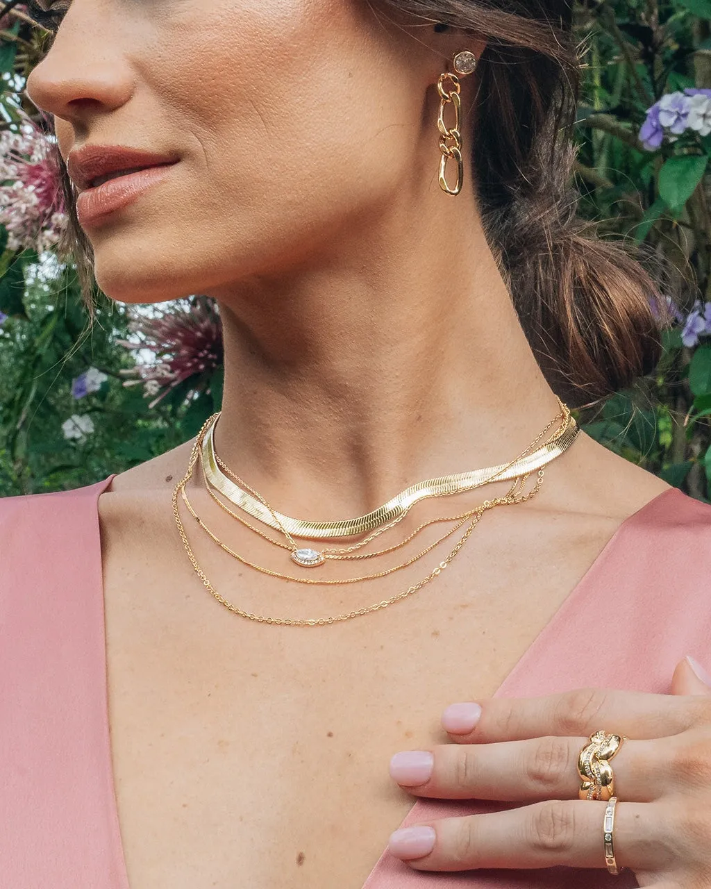 Herringbone Chain Necklace