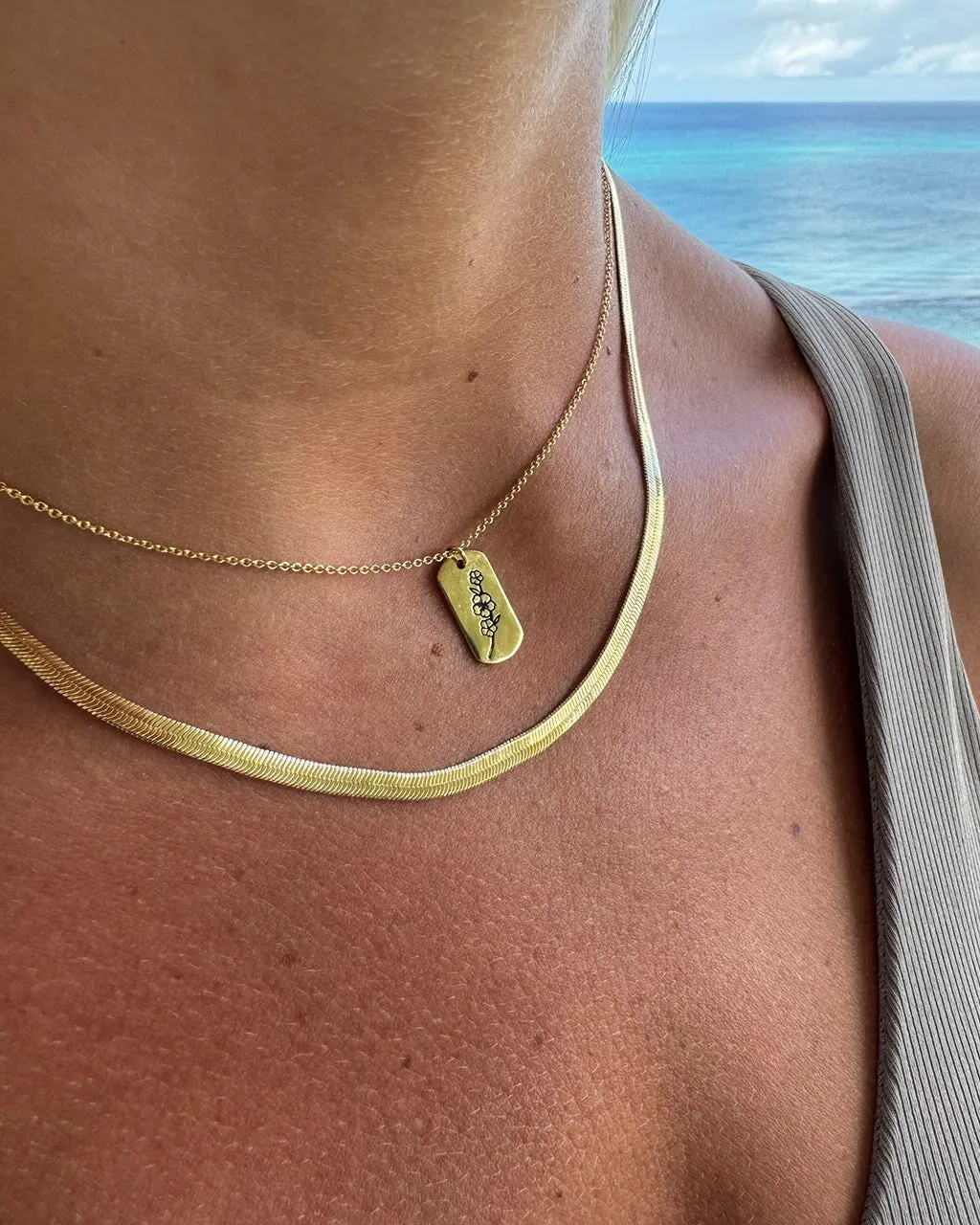 Herringbone Chain Necklace
