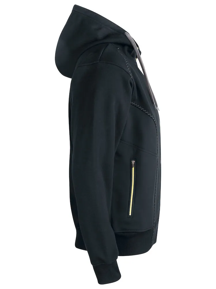 Hooded Jacket With Softshell Sides - 2116