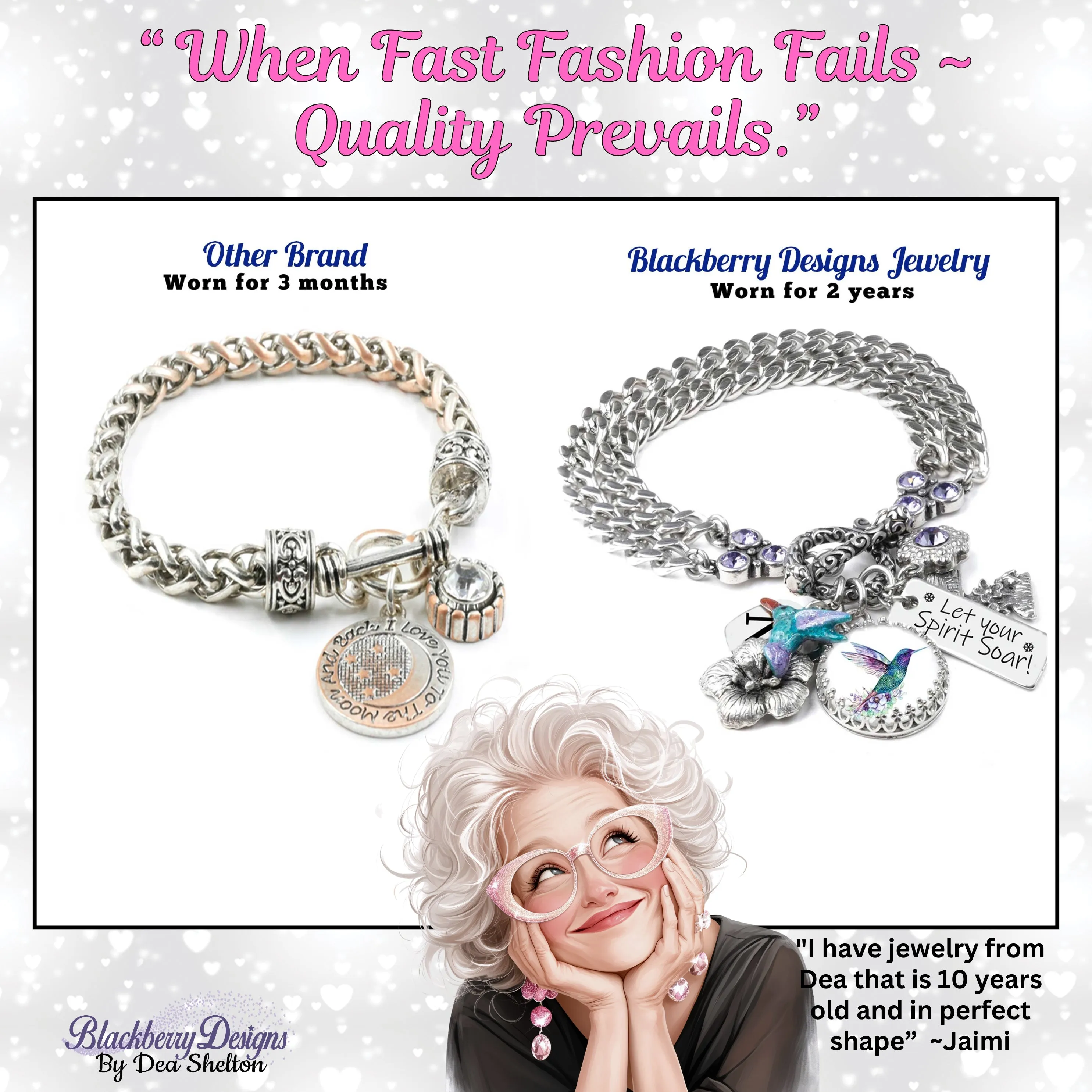 Hummingbird Charm Bracelet